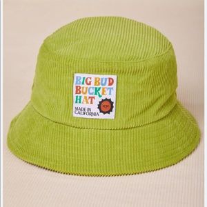 Big bud bucket hat in cross green (lime green)